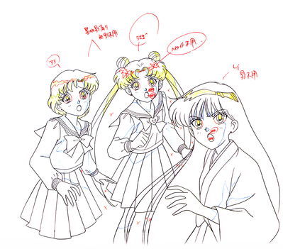 Mizuno Ami, Tsukino Usagi, Hino Rei
Sailor Moon Sailor Stars
Douga Book
03640487-05
